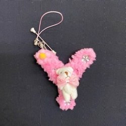 画像7: ふわふわイニシャルストラップ